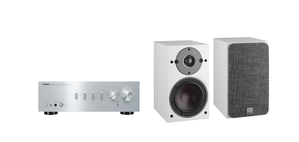 Yamaha A-S501 Stereo Amplifier + Dali Oberon 1 Bookshelf Speakers