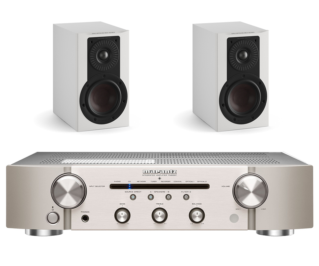 Marantz PM6007 Integrated Amplifier With Digital Input + Dali Opticon 1 Mk2 Stand Mount Speakers