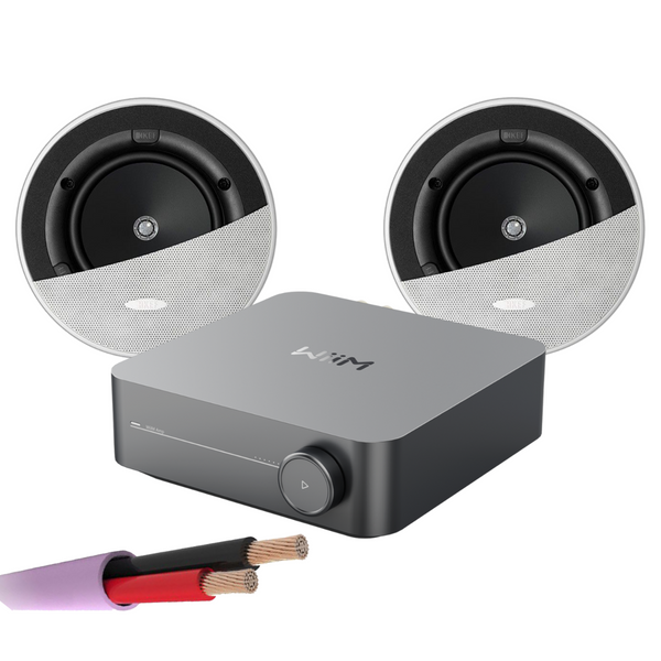 WiiM AMP + X2 KEF Ci160.2CR - In Ceiling Speakers