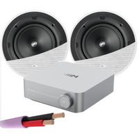 WiiM AMP + X2 KEF Ci200ER - Architectural Ceiling Speakers