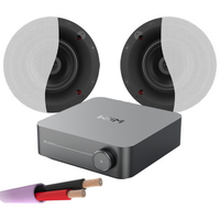 WiiM AMP + X2 Klipsch CS-18C - 8" In Ceiling Speakers