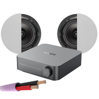 WiiM AMP + X2 Q Install Qi65C - Professional 6.5" In Ceiling Speakers