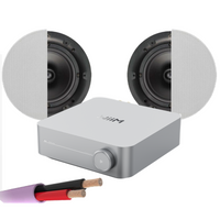 WiiM AMP + X2 Q Install Qi65C - Professional 6.5" In Ceiling Speakers