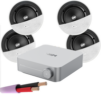 WiiM AMP + X4 KEF Ci160ER - Architectural Ceiling Speakers