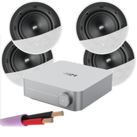 WiiM AMP + X4 KEF Ci200ER - Architectural Ceiling Speakers