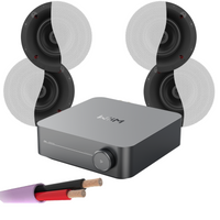 WiiM AMP + X4 Klipsch CS-16C II - 6.5" In Ceiling Speakers