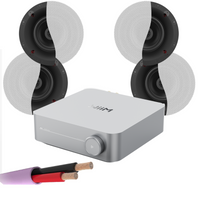 WiiM AMP + X4 Klipsch CS-16C II - 6.5" In Ceiling Speakers