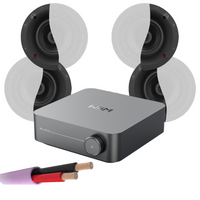 WiiM AMP + X4 Klipsch CS-18C - 8" In Ceiling Speakers