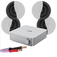 WiiM AMP + X4 Klipsch CS-18C - 8" In Ceiling Speakers