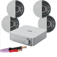 WiiM AMP + x4 Q Install Qi65CB In-Ceiling Speakers