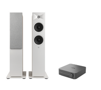 WiiM AMP Pro Music Streaming Amplifier + JBL Stage 280F Floor Standing Speakers Package and 5 metres Classic 79 Strand