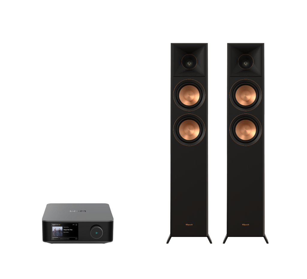 WiiM AMP Ultra Network Stereo Amplifier + Klipsch RP-5000F II Floor Standing Speakers Package and 5 metres Classic 79 Strand