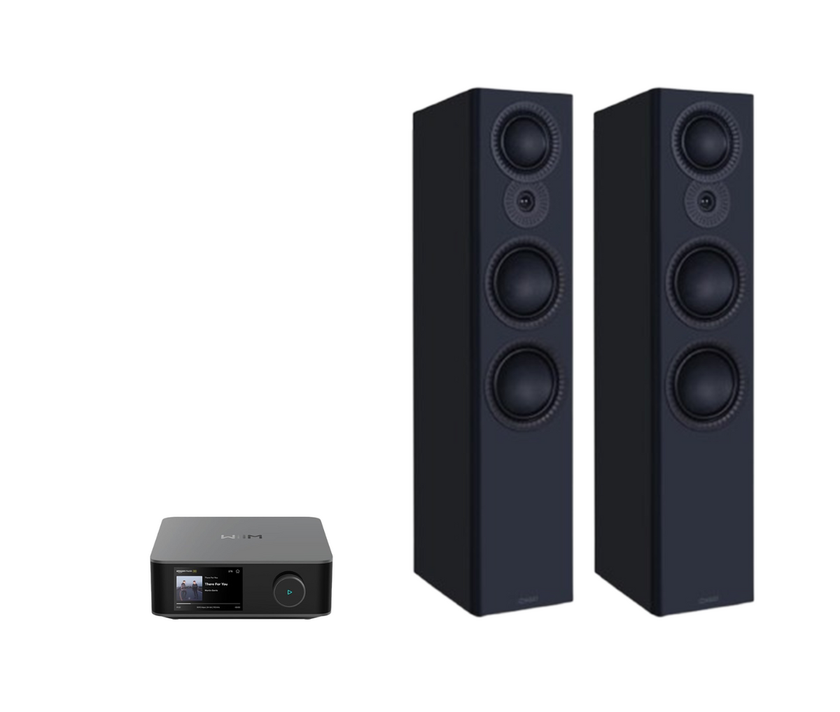 WiiM AMP Ultra Network Stereo Amplifier + Mission LX-6 MKII Floor Standing Speakers Package and 5 metres Classic 79 Strand