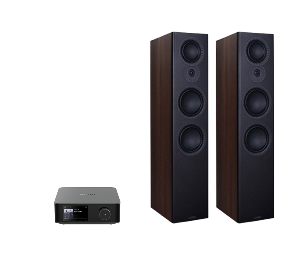 WiiM AMP Ultra Network Stereo Amplifier + Mission LX-6 MKII Floor Standing Speakers Package and 5 metres Classic 79 Strand