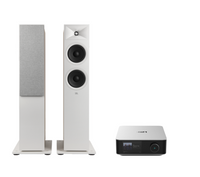 WiiM AMP Ultra Network Stereo Amplifier + JBL Stage 280F Floor Standing Speakers Package and 5 metres Classic 79 Strand