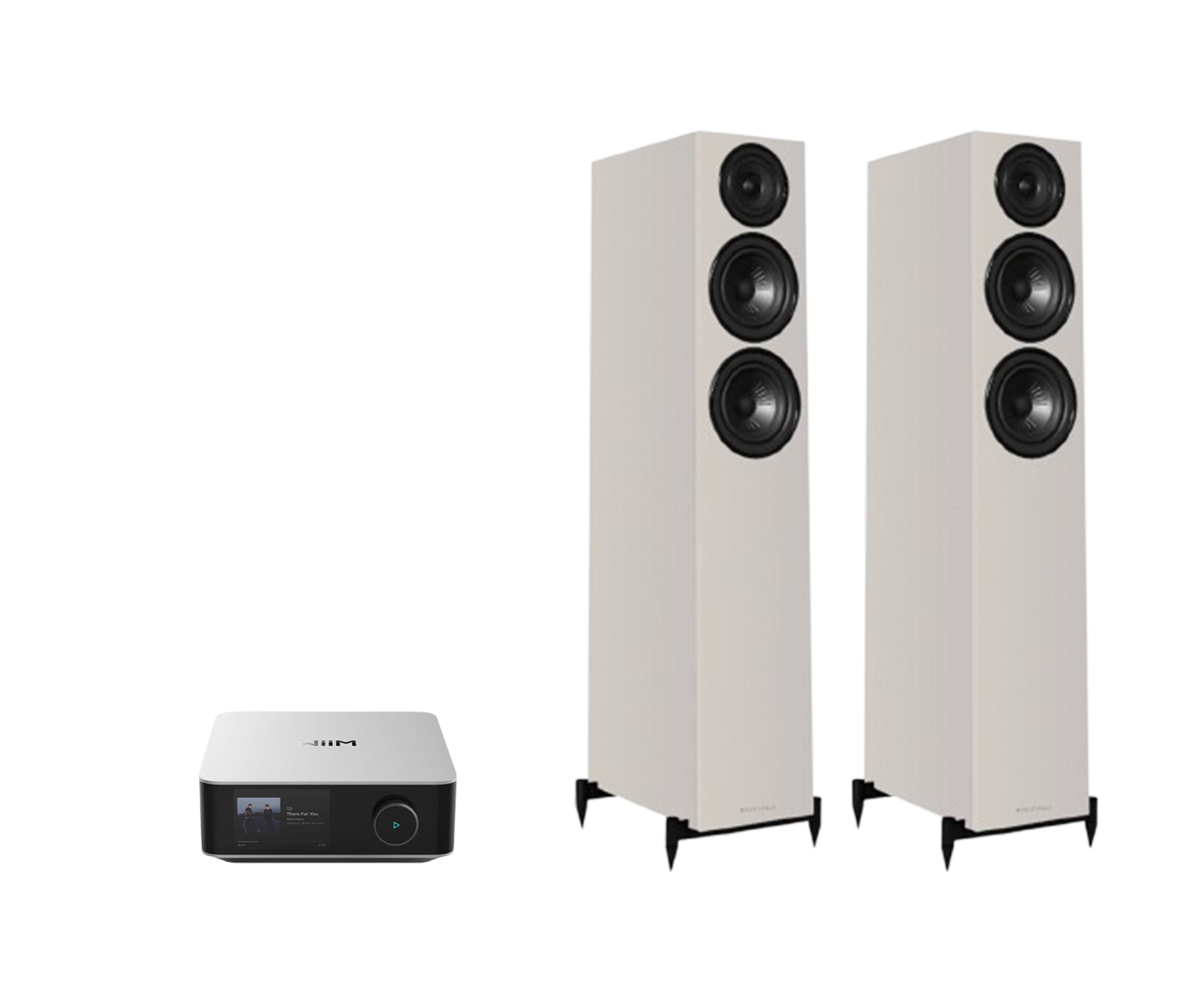 WiiM AMP Ultra Network Stereo Amplifier + Wharfedale Diamond 12.3i Floor Standing Speakers Package and 5 metres Classic 79 Strand