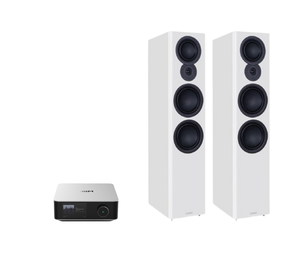 WiiM AMP Ultra Network Stereo Amplifier + Mission LX-6 MKII Floor Standing Speakers Package and 5 metres Classic 79 Strand