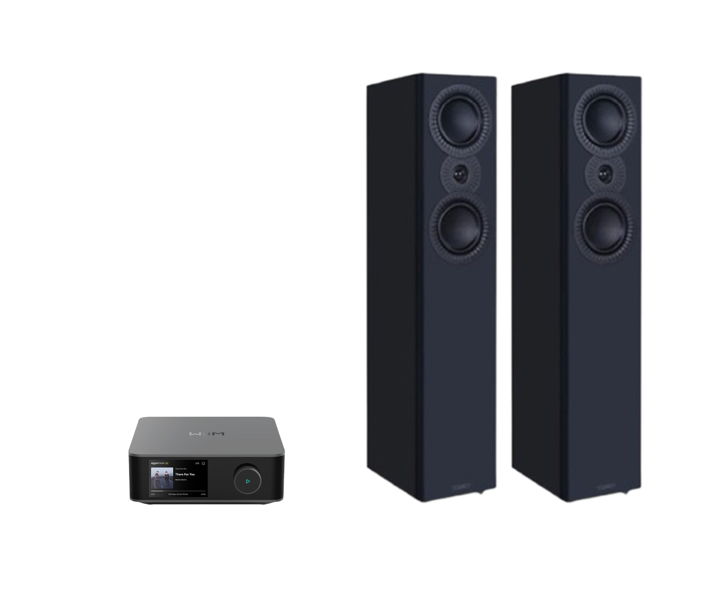 WiiM AMP Ultra Network Stereo Amplifier + Mission LX-5 MKII Floor Standing Speakers Package and 5 metres Classic 79 Strand