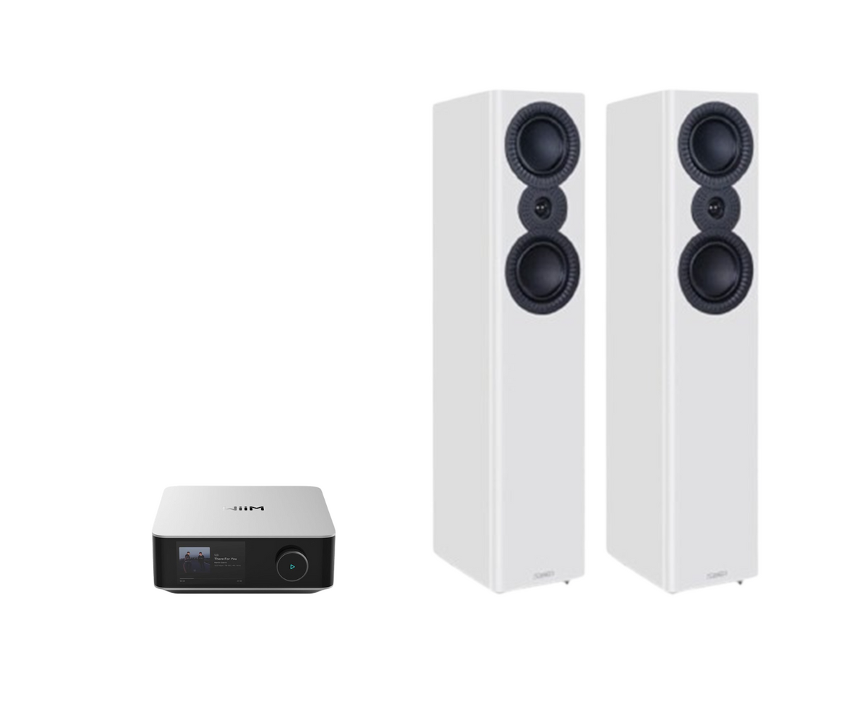 WiiM AMP Ultra Network Stereo Amplifier + Mission LX-5 MKII Floor Standing Speakers Package and 5 metres Classic 79 Strand