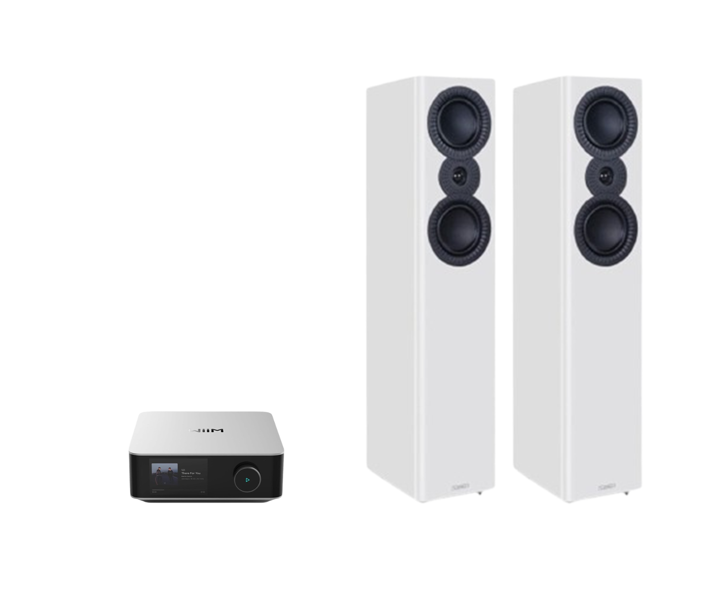 WiiM AMP Ultra Network Stereo Amplifier + Mission LX-5 MKII Floor Standing Speakers Package and 5 metres Classic 79 Strand