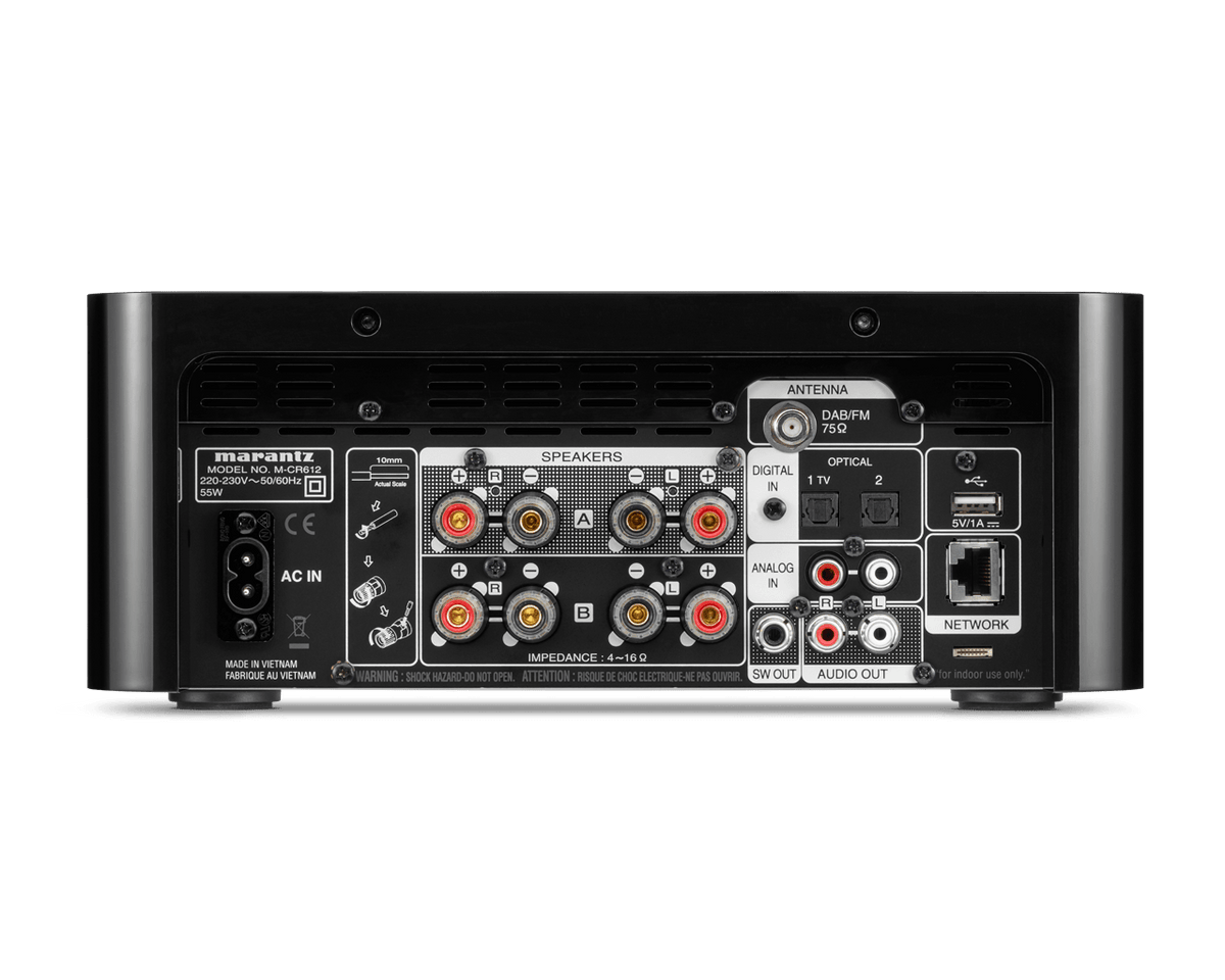 Marantz Melody X (M-CR612) - All in One Wireless Music System - Black