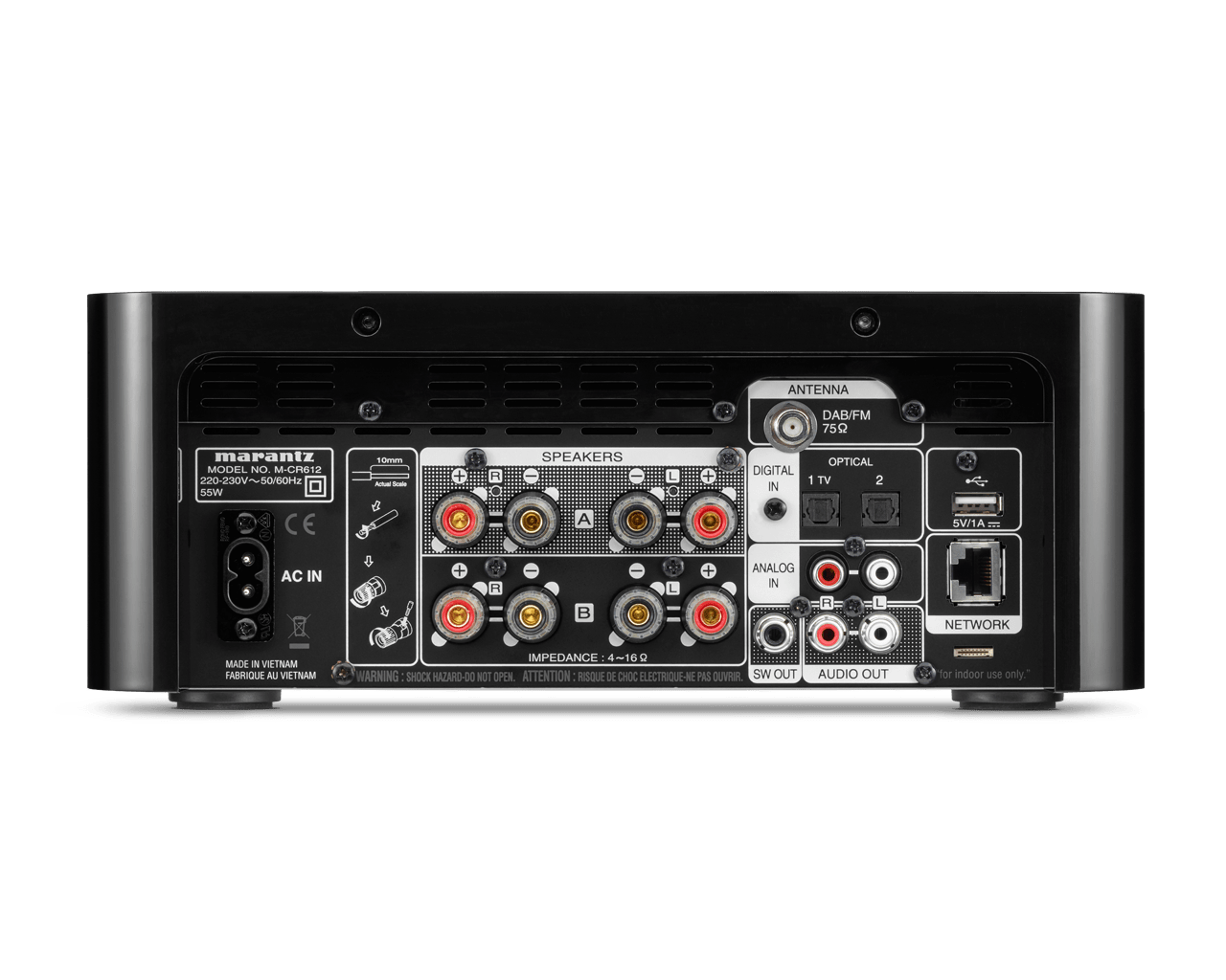 Marantz Melody X (M-CR612) - All in One Wireless Music System - Black