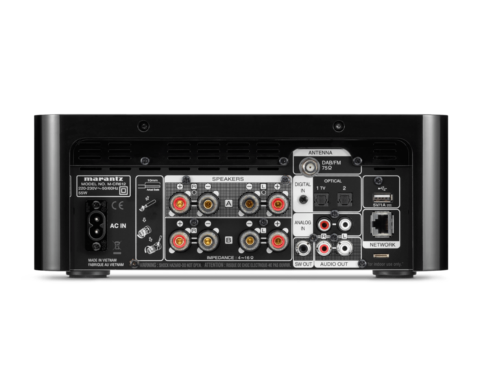 Marantz M-CR612 All-In-One HiFi System + Klipsch R-41M Speakers Package with 5 metres Classic 79 Strand