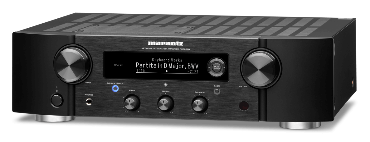 Marantz PM7000N - Integrated Stereo Amplifier with HEOS Built-in - Black