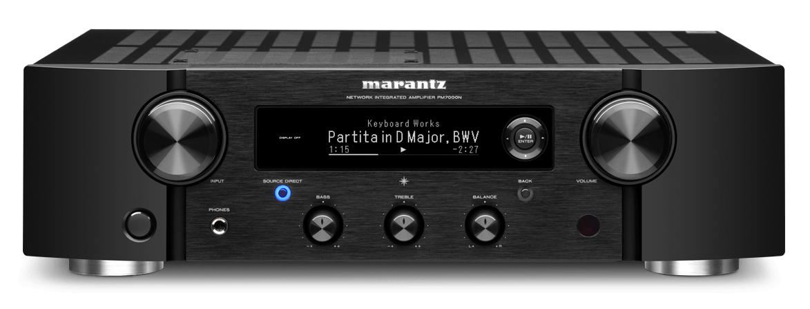 Marantz PM7000N - Integrated Stereo Amplifier with HEOS Built-in - Black
