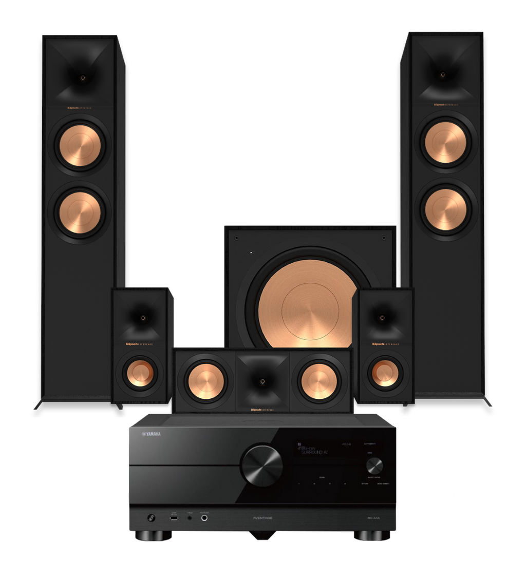 Yamaha RX-A4A + Klipsch R-605FA 5.1.2 Dolby Atmos Home Theatre System