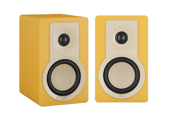 Dali KUPID Compact Bookshelf Speakers - Golden Yellow