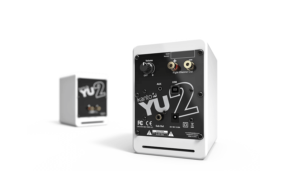 Kanto Audio YU2 - Active Powered Desktop Speakers - Matte White - EX DEMO
