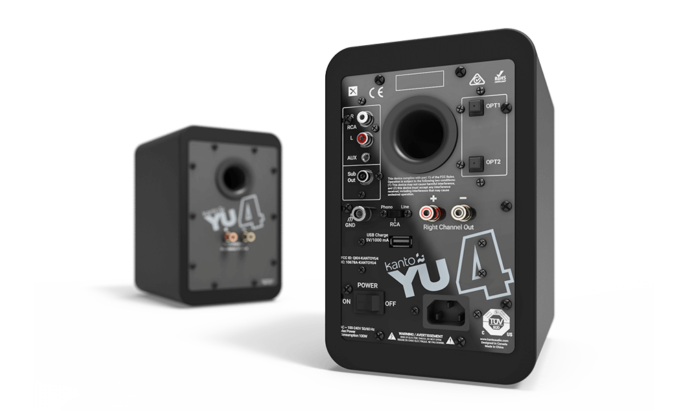 Kanto Audio YU4 - Powered Speakers - Matte Black