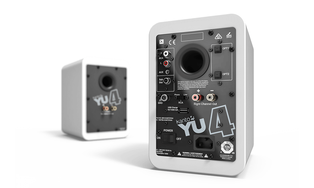 Pro-Ject E1 Turntable + Kanto YU4 Speaker bundle in White