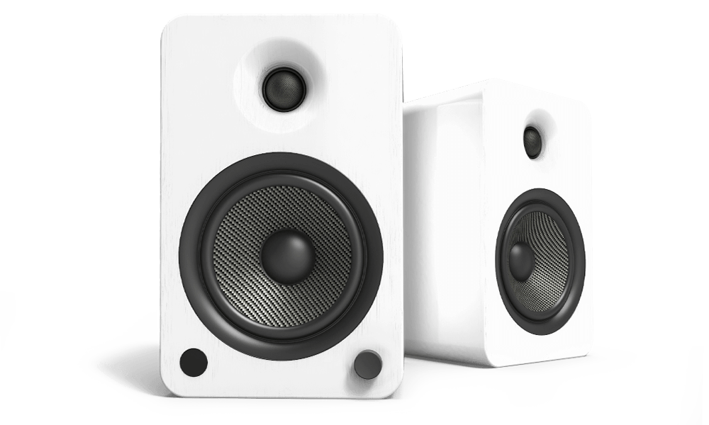 Pro-Ject T Line - T1 Evo Turntable + Kanto Audio YU6 Active Powered Bluetooth Studio Speakers - White