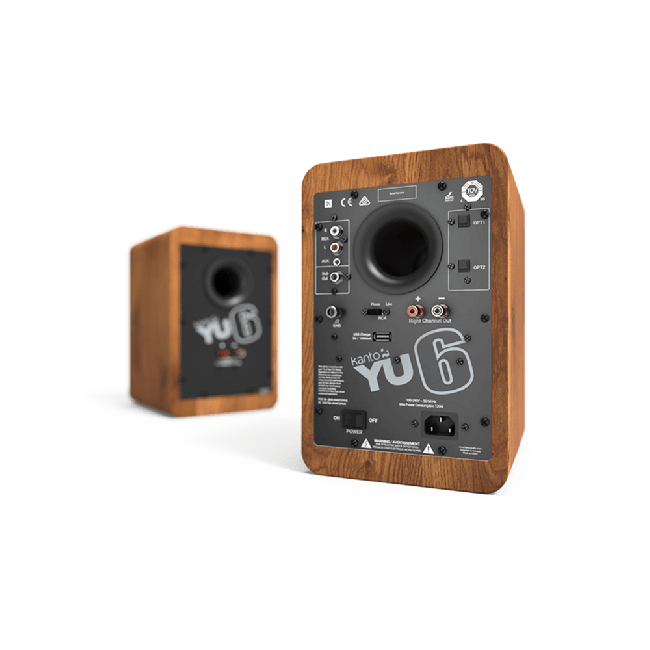 Pro-Ject Debut EVO 2 Turntable + Kanto YU6 Active Speakers in Walnut Bundle
