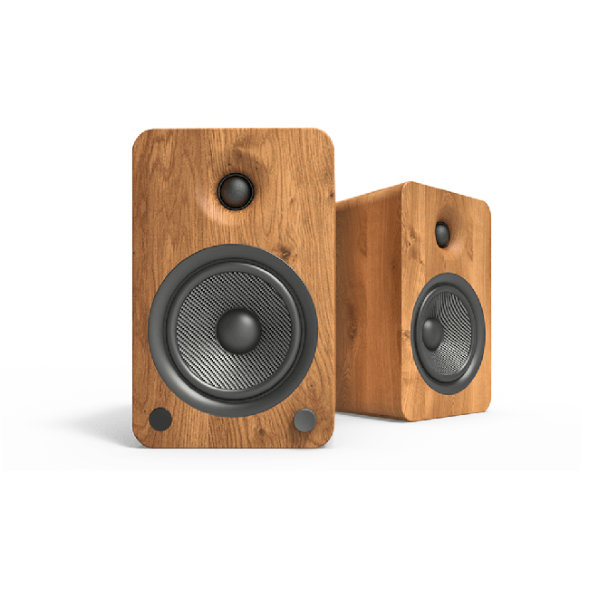 Pro-Ject Debut EVO 2 Turntable + Kanto YU6 Active Speakers in Walnut Bundle