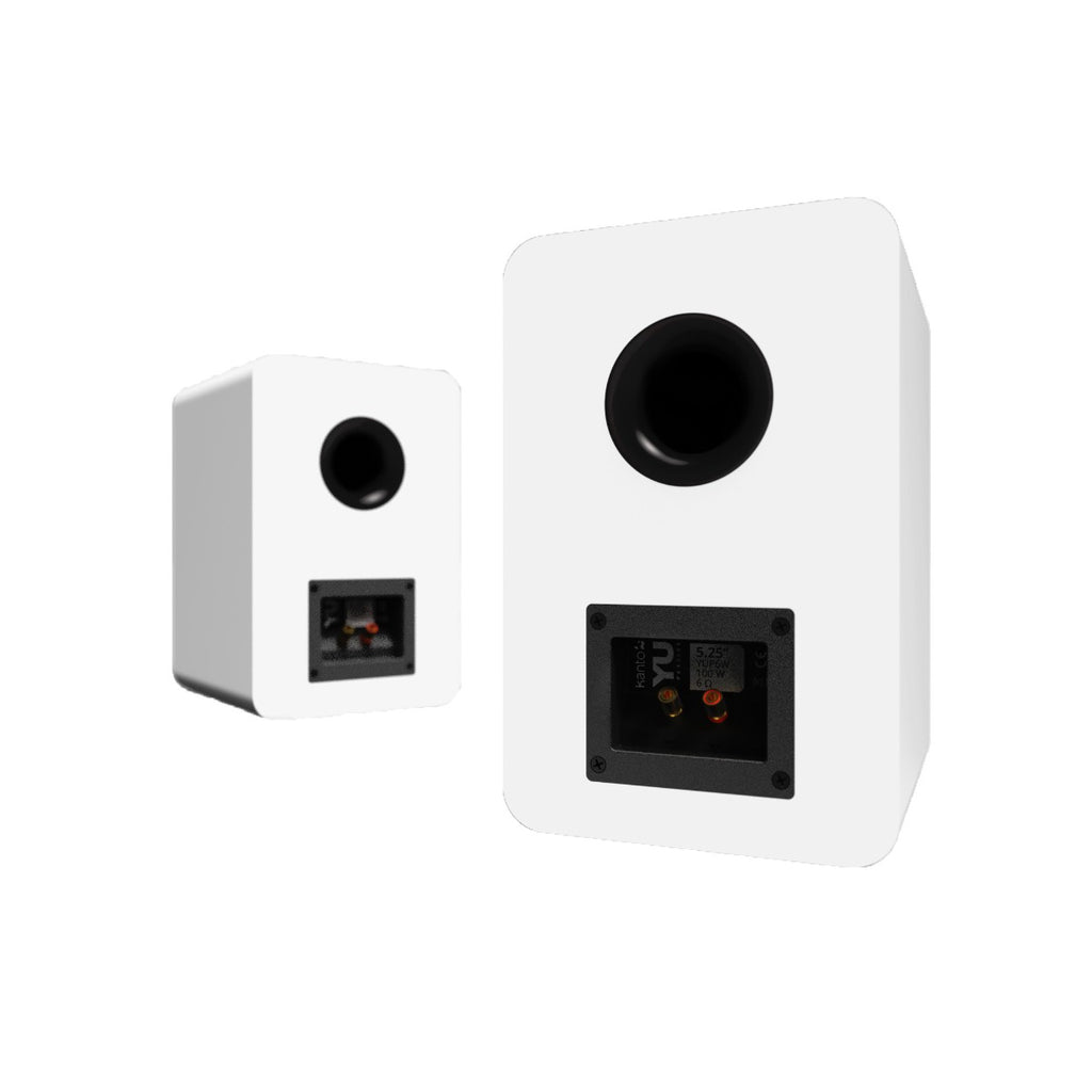 Kanto YU Passive 6 - 5.25" Bookshelf Speakers In White - Pair